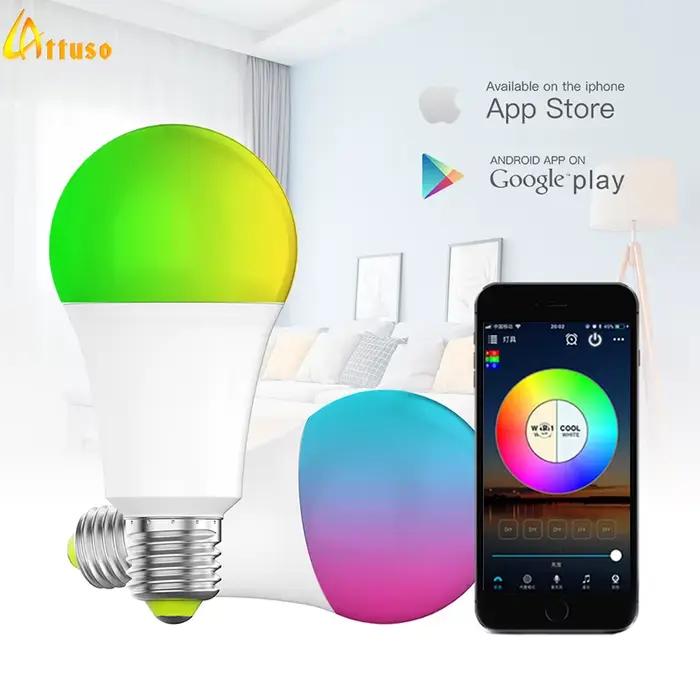 Ampoule LED Wi-Fi Bluetooth Intelligente à Changement de Couleur pour Ambiance Personnalisée à Offrir Occasions Spéciales