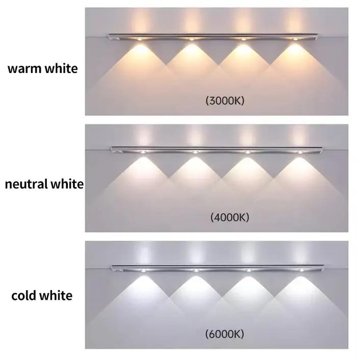 LED cuisine sous armoire lumière USB Rechargeable capteur de mouvement barre lumineuse