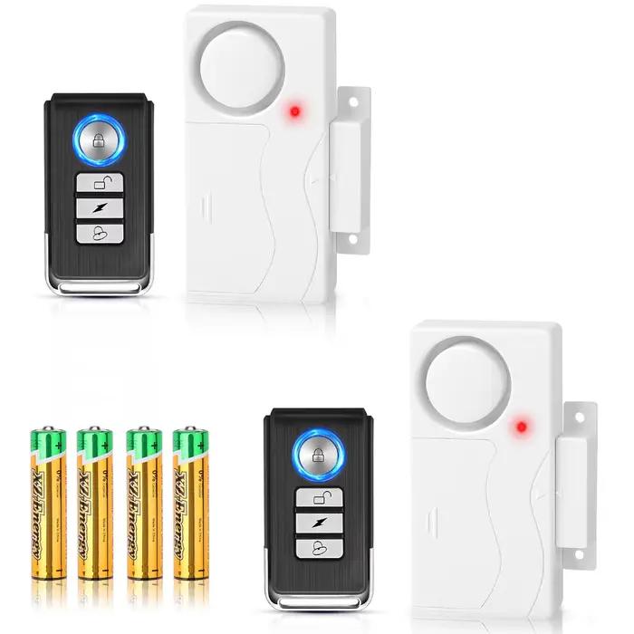 Alarme de porte sans fil avec télécommande pour sécurité domestique antivol pour portes et fenêtres occasions spéciales protection maison studio