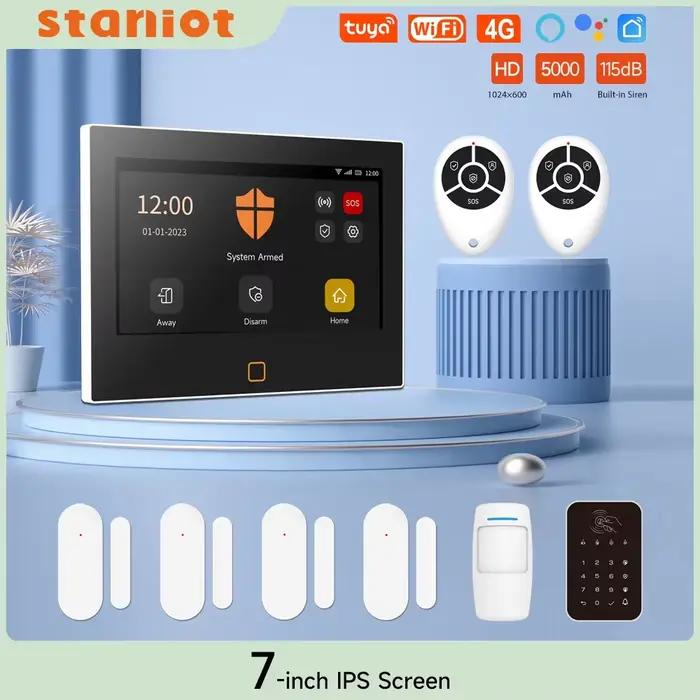 Staniot – 7 pouces système d'alarme de sécurité domestique intelligent