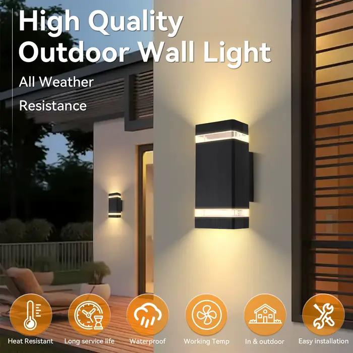 Mur LED lampe E27 ampoule douille étanche lumière décorative intérieure extérieure mur LED lumières haut vers le bas éclairage chambre porte Patio