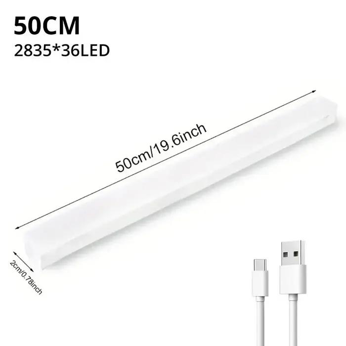 Veilleuses sans fil LED capteur de mouvement lampe USB Rechargeable magnétique pour armoire chambre placard cuisine allée Tube détecteur ampoule