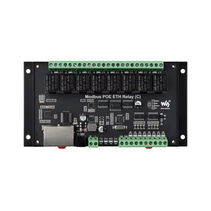 Module de relais 8 canaux à double port Ethernet (C)
