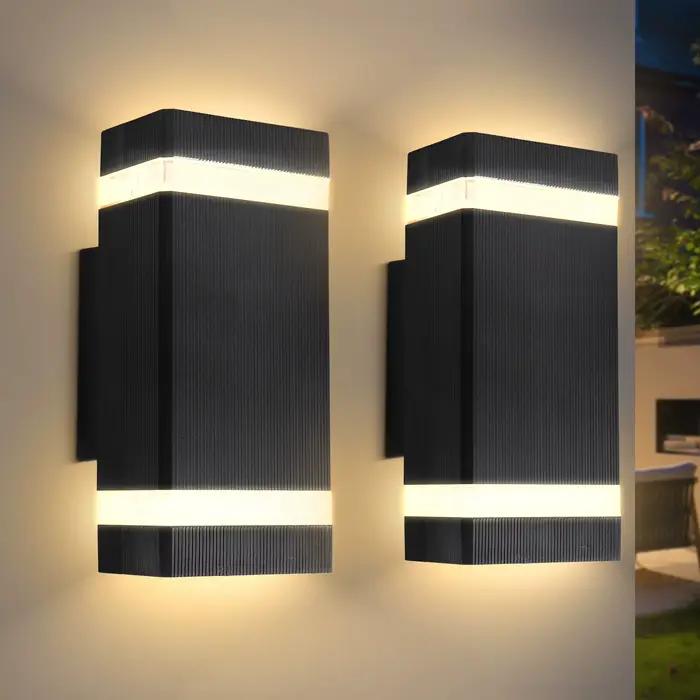 Mur LED lampe E27 ampoule douille étanche lumière décorative intérieure extérieure mur LED lumières haut vers le bas éclairage chambre porte Patio