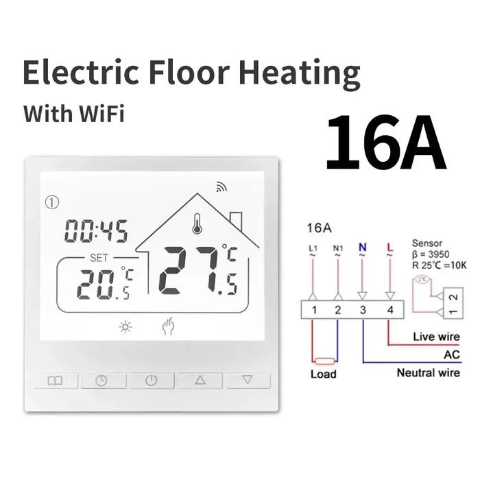 Thermostat intelligent WiFi pour chaudière à eau/gaz