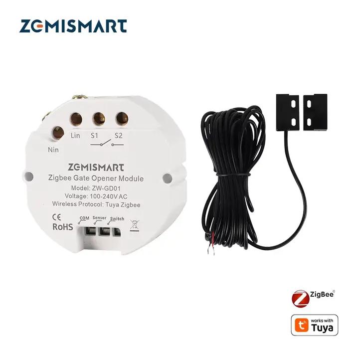 Contrôleur de porte de garage intelligent Zigbee Zemismart