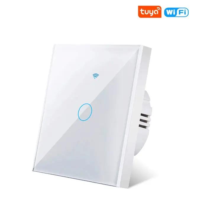 Compatibilité Tuya Smart Life : Interrupteur Tactile Intelligent WiFi, Contrôle à Distance via Appli