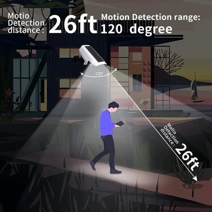 Projecteurs solaires extérieurs à détecteur de mouvement 2000 Lumens 77 LED