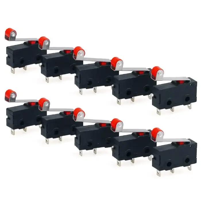 10 pièces Micro interrupteur de fin de course KW12-3 AC 250V 5A SPDT 1NO 1NC