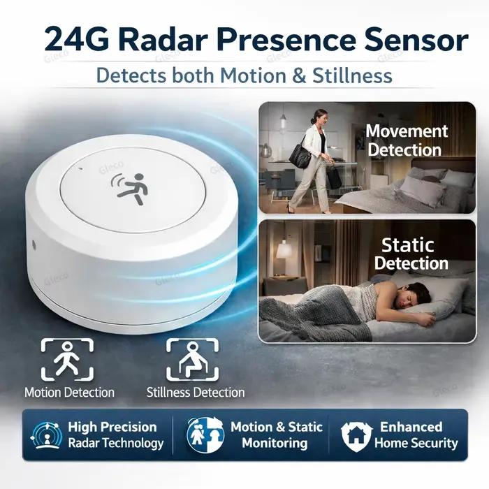 Capteur de présence radar Zigbee 24G Mmwave