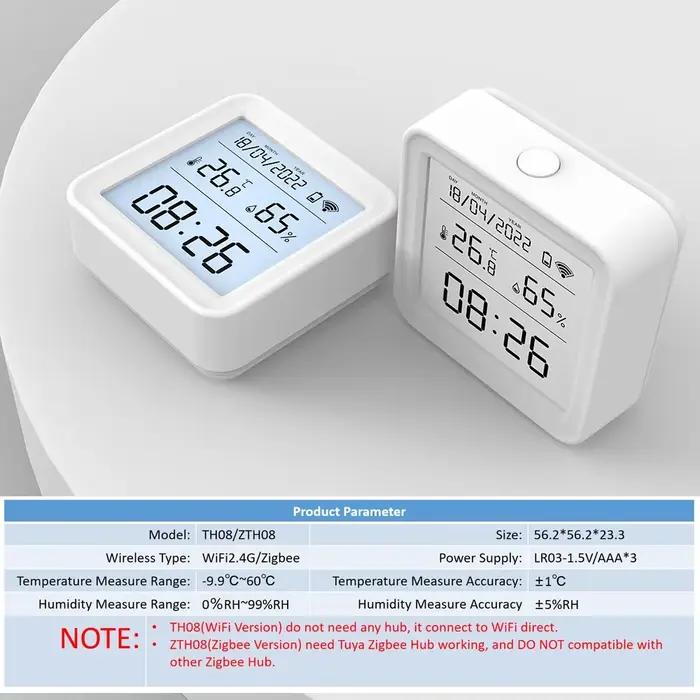 Capteur de température et d'humidité WiFi 2.4G