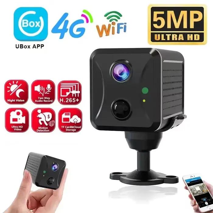 Ubox Mini caméra de sécurité 4G carte SIM ou Wifi
