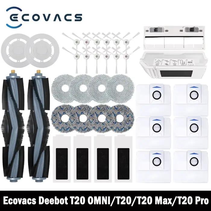 Ecovacs-Accessoires Deebot T20 OMSettlement/T20/T20e/T20 Pro, brosse latérale principale, vadrouille