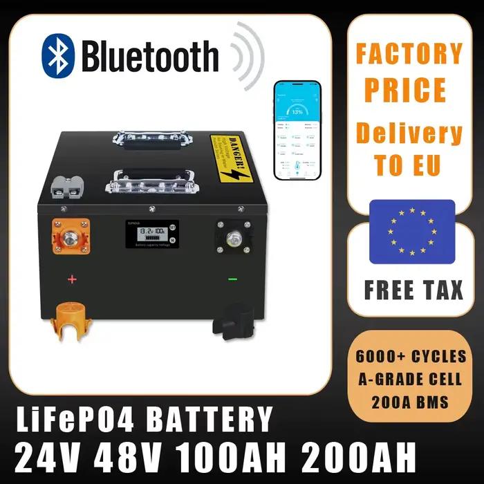 Batterie LiFePO4 24V 48V 50ah 100ah 200ah