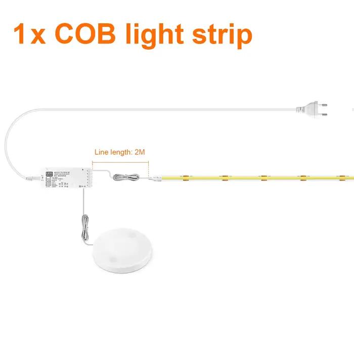 Bande Lumineuse LED COB à Capteur Tactile Intensité Réglable, Collection Sous-Meuble, Présentoir, Bi