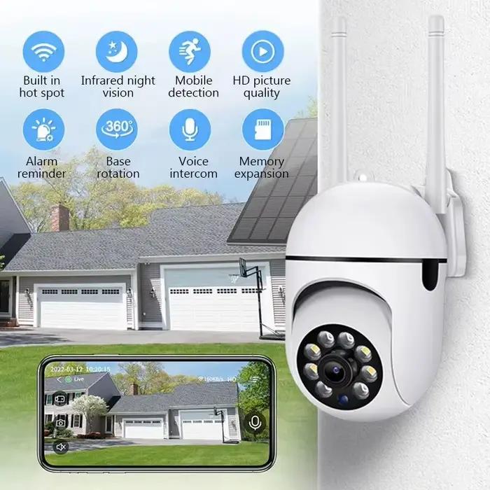 Caméras de Surveillance WiFi caméra IP HD 1080P IR couleur Vision nocturne Protection de sécurité mouvement Audio