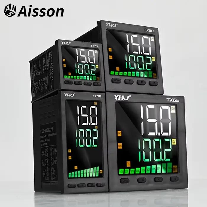 Contrôleur de Température TX6 avec Minuterie, Thermostat Numérique Programmable PID, Sortie Relais/SSR/4-20mA, Entrée K/E/PT100 AC220V pour Utilisation Industrielle Occasions Spéciales