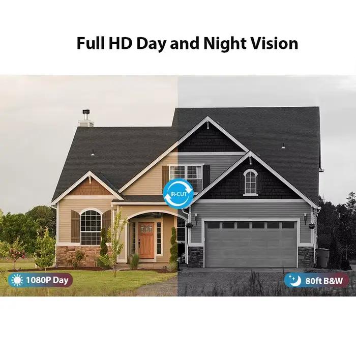 Caméra de sécurité analogique HD 720p/1080p SIMICAM avec filtre IR-CUT pour surveillance intérieure et extérieure, résistance aux intempéries, vision nocturne, installation facile et haute qualité d'image pour maison et bureau