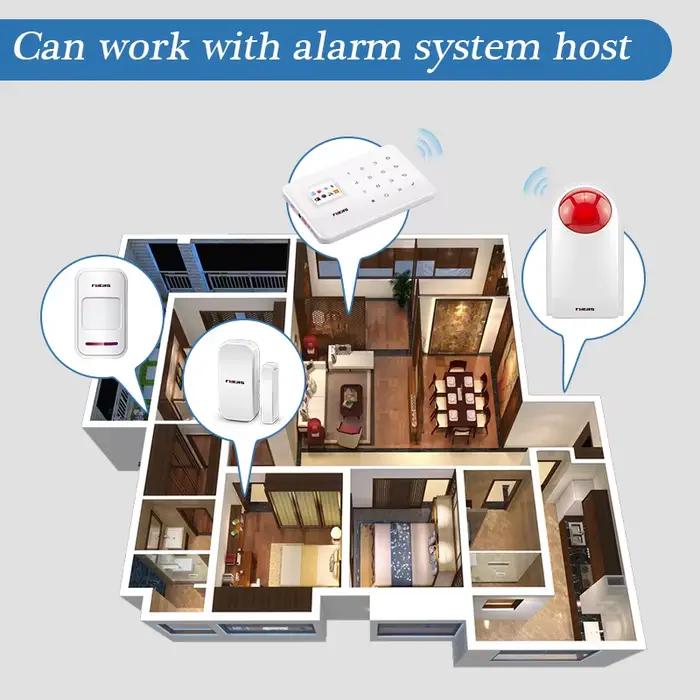 Fuers-Sirène flash J008 pour système d'alarme de sécurité domestique