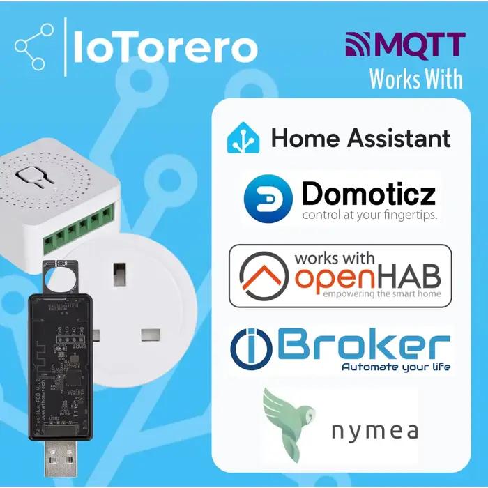 Tasmota Matter MQTT ESP32C3 Mini relais surveillance de puissance 10A fonctionne avec Home Assistant