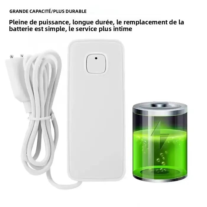 Alarme de fuite d'eau intelligente Tuya WiFi avec notification gratuite par l'application