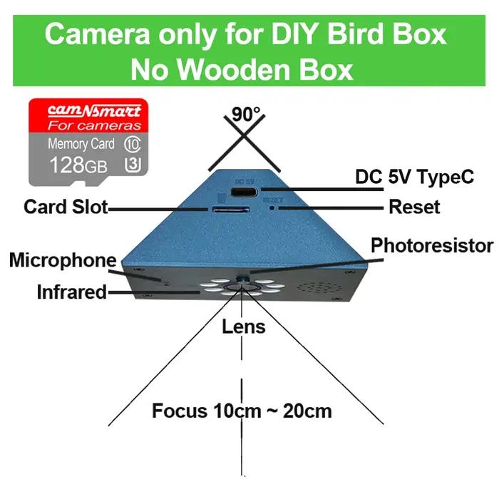 Caméra WiFi HD Tuya Smart Life pour nichoir à oiseaux