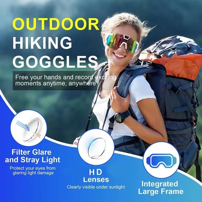 HD enregistrement vidéo lunettes de soleil caméra d'action intelligente