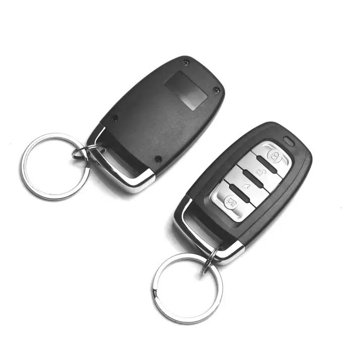 Système d'alarme antivol pour voiture avec contrôle par application Bluetooth via téléphone portable et 2 télécommandes pour verrouillage des portes