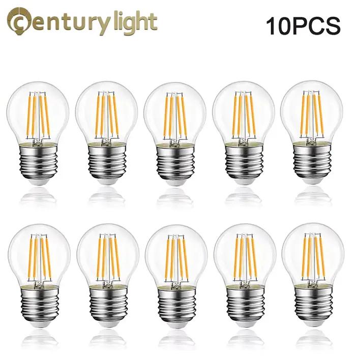 Ampoule LED Globe Rétro Edison G45 2W 4W 6W E27 2700K 6000K, Ampoule à Filament LED 110V pour Décora