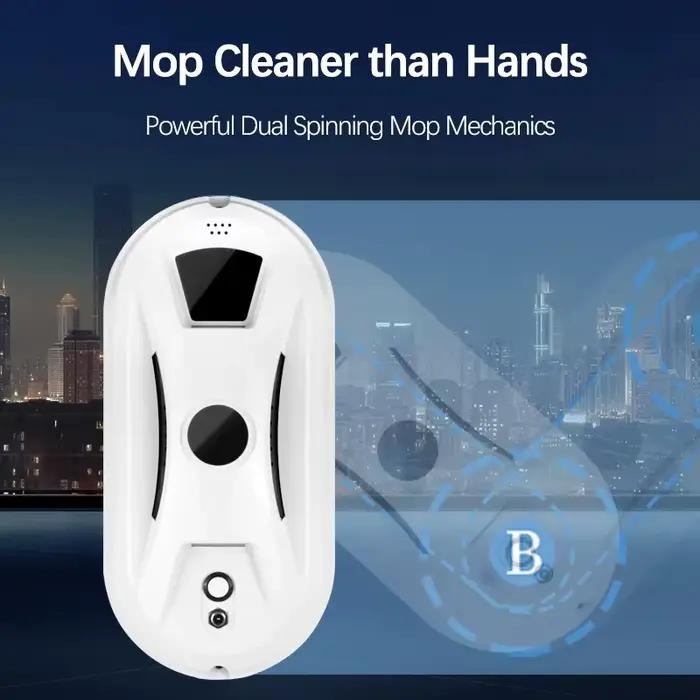 Robot de nettoyage de vitres intelligent avec télécommande pour nettoyage sous vide et lavage automatique pour immeubles de grande hauteur occasionnels et quotidiens