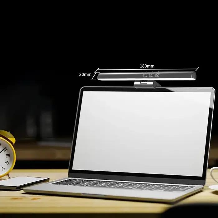 Lampe de bureau LED à écran pour protection oculaire et économies d'énergie avec gradation continue et port USB pour charge rapide occasions professionnelles et étudiantes