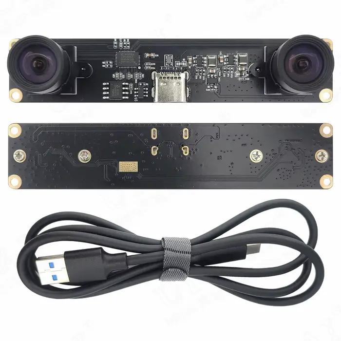 Caméra Binoculaire USB à Objectif Réglable pour Touriste, Accessoire avec Câble de 1m, 100x1296, 1MP