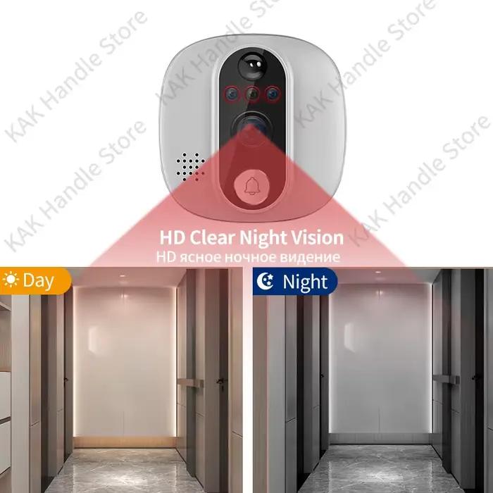 Caméra de porte numérique Tuya Smart 1080P avec détection PIR et écran LCD 4,3 pouces pour maison intelligente sécurité quotidienne surveillance de porte à distance occaSIONS SPECIALES