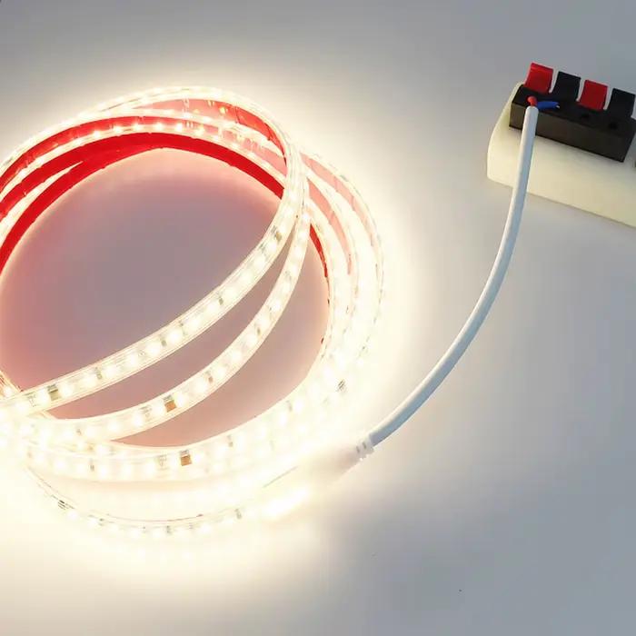 Bande lumineuse LED pour l'extérieur, étanche IP67, 220 V, 2835 120/240 gible/M 1M-30M