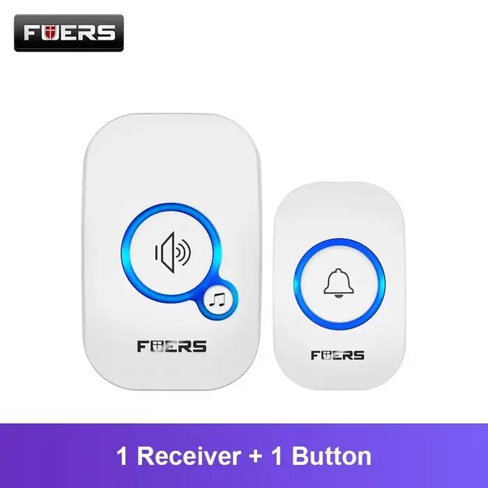 Fuers-Sonnette de porte sans fil étanche