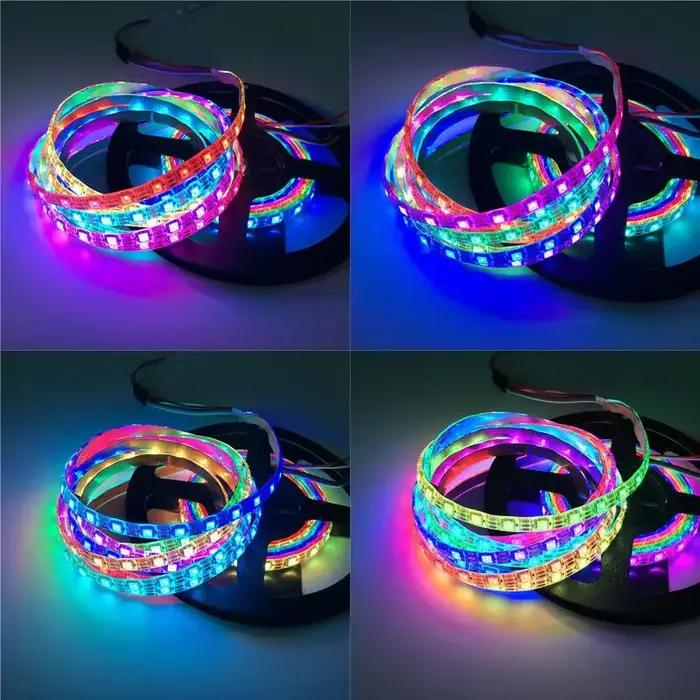 Bande lumineuse LED RGBIC Smartlife, 65.5 pieds/20m, WS2811, TUYA DreamColor, 60 diodes/M, bande Fle