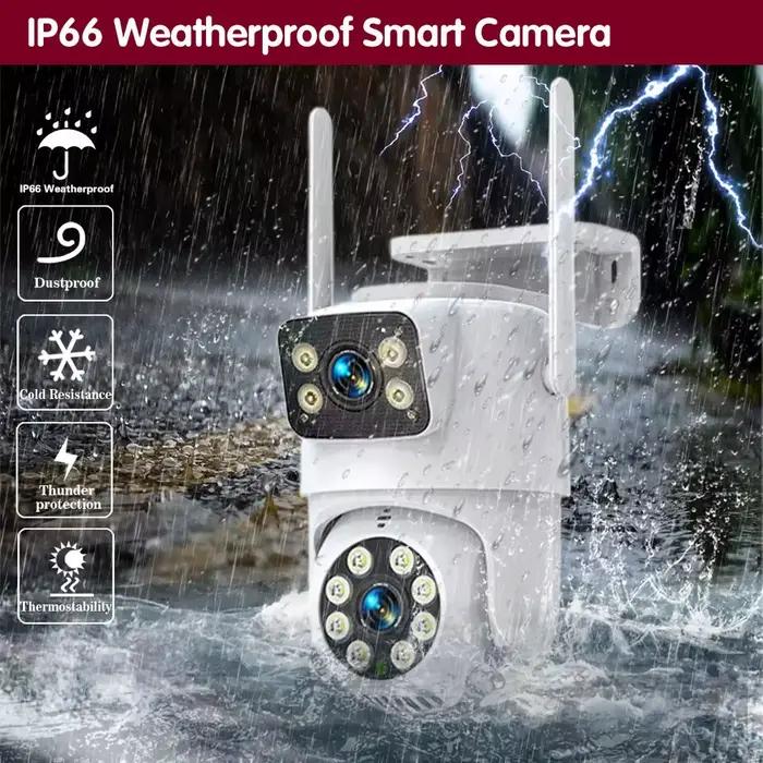 Caméras WIFI 4K 8MP Kit NVR sans fil système de vidéosurveillance HD extérieur caméra IP de sécurité PTZ suivi automatique Vision nocturne CCTV