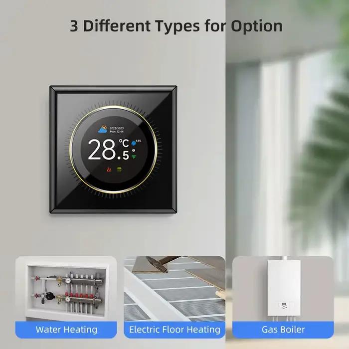 Thermostat intelligent WiFi à bouton rotatif pour chauffage au sol