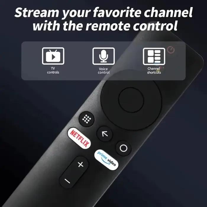 Télécommande vocale Bluetooth OBAME pour Xiaomi MI Box S MI TV Stick 4K Smart TV Contrôle vocal Assistant Google Intégration facile Usage quotidien Occasions spéciales
