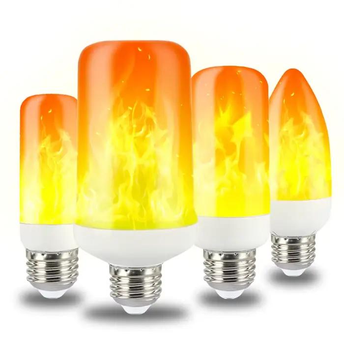 Ampoule décorative à effet de flamme 12W AC110V 220V LED lumière