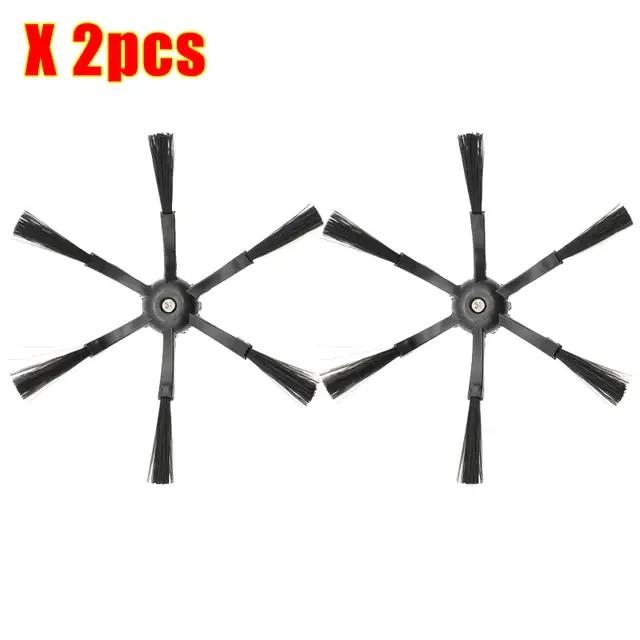 Brosse latérale à 6 bras pour aspirateur Robot XiaoMi Roborock S50 S55 S6 S6 Pure S5 Max S6 MaxV S7 T7S Plus