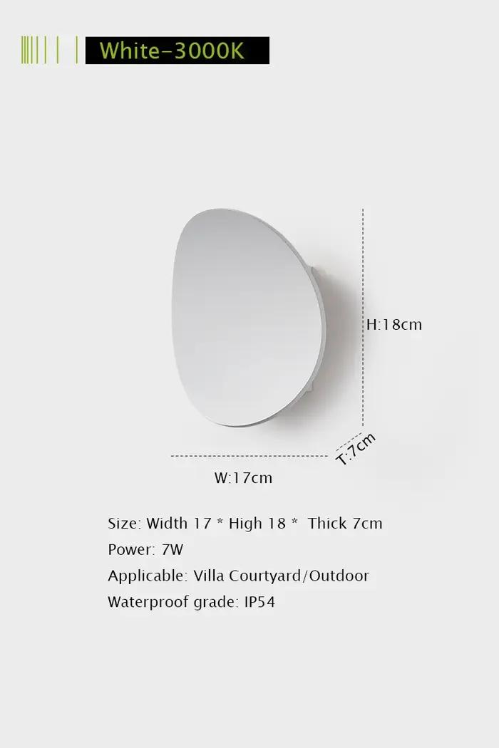LED extérieur porche applique murale en aluminium