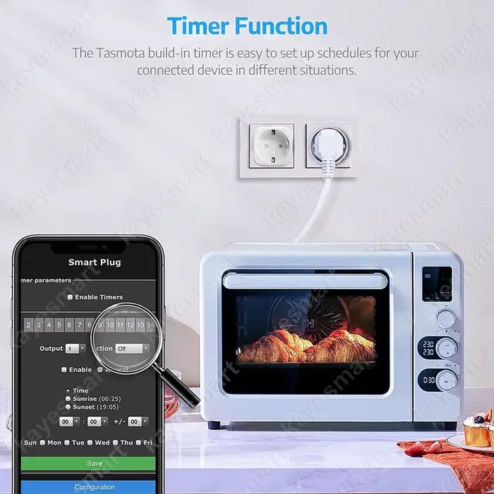Prise intelligente Tasmota préprogrammée avec firmware TASMOTA