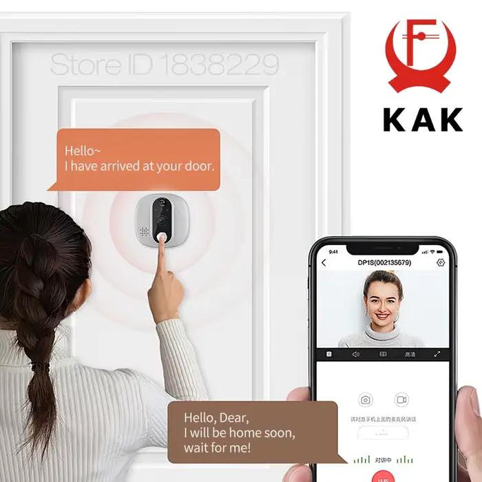 Caméra de porte numérique Tuya Smart 1080P avec détection PIR et écran LCD 4,3 pouces pour maison intelligente sécurité quotidienne surveillance de porte à distance occaSIONS SPECIALES