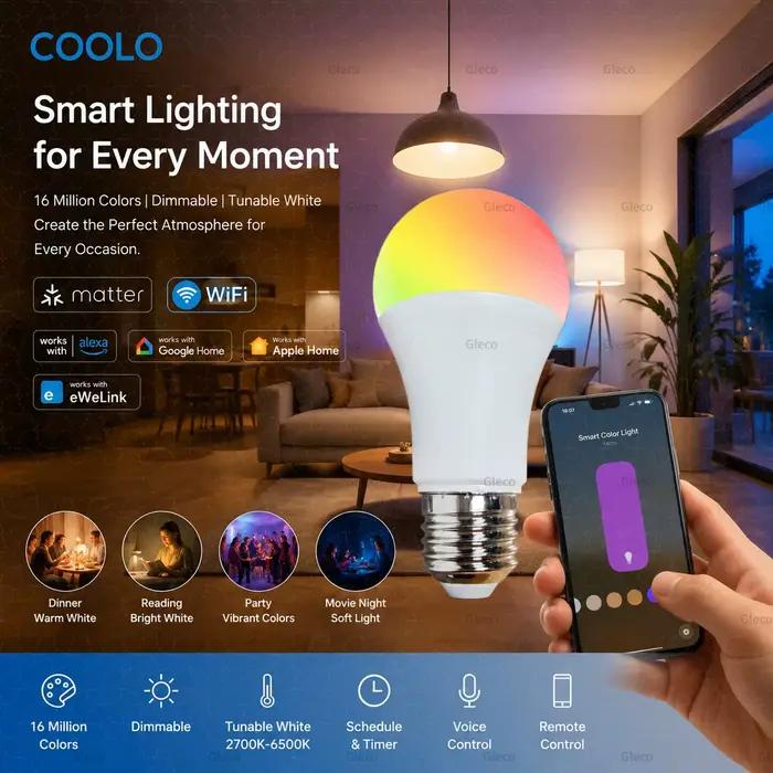 Ampoule intelligente Wifi Ewelink Matter E27