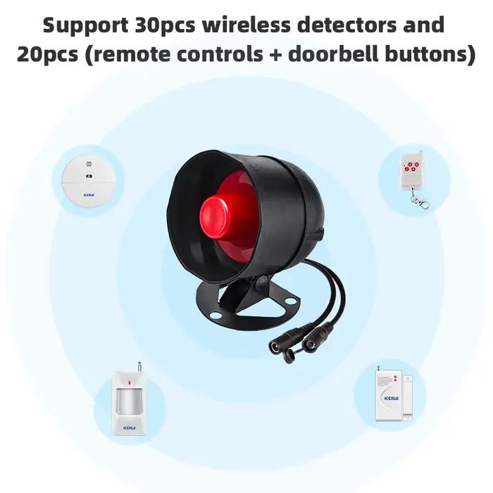 KERUI Tuya WIFI sirène système d'alarme Installation Simple capteur infrarouge connexion télécommande ensemble de Protection de sécurité à domicile