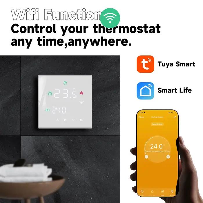 Beok Tuya Thermostat Wifi chaudière à gaz chauffage au sol chaud régulateur de température thermorégulateur intelligent fonctionne avec Alice Google Home