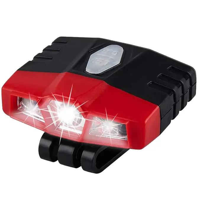 Mini lampe frontale Rechargeable Ultra lumineuse Cree LED Clip sur casquette lumière étanche chapeau