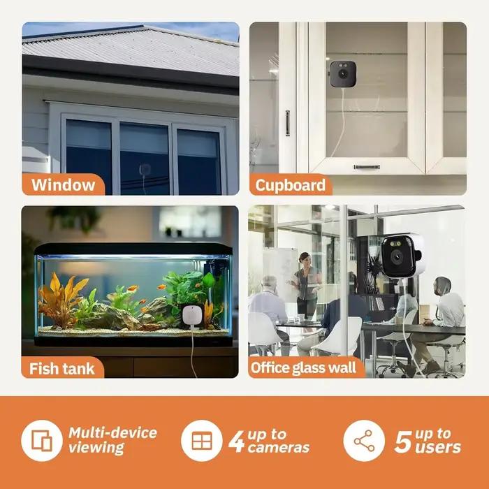 Caméra de fenêtre WiFi 2.4/5GHz 3MP