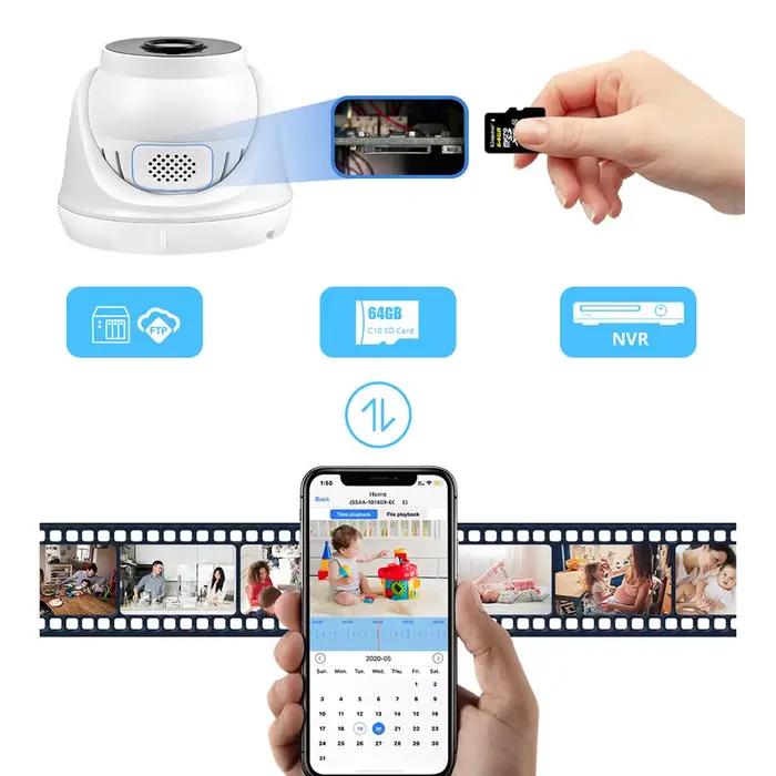 Caméra IP Wifi 2.8mm Surveillance vidéo intérieure maison CCTV
